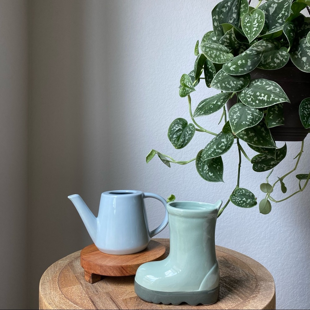 Target Bullseye Spring Ceramic Watering Can & Boot Vase